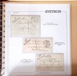 AVEYRON : Collection de 55 cursives (Asprières à Marcillac)