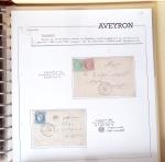 AVEYRON : Collection de 75 lettres affranchies OBL