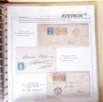 AVEYRON : Collection de 75 lettres affranchies OBL