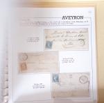 AVEYRON : Collection de 75 lettres affranchies OBL