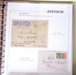 AVEYRON : Collection de lettres de l'Aveyron AFF au