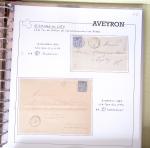 AVEYRON : Collection de lettres de l'Aveyron AFF au
