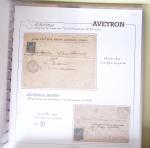 AVEYRON : Collection de lettres de l'Aveyron AFF au