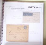 AVEYRON : Collection de lettres de l'Aveyron AFF au