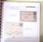 AVEYRON : Collection de lettres de l'Aveyron AFF au