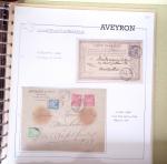 AVEYRON : Collection de lettres de l'Aveyron AFF au