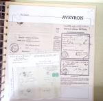 AVEYRON : Collection de lettres de l'Aveyron AFF au