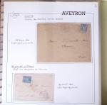 AVEYRON : Collection de lettres de l'Aveyron. 69 plis