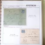AVEYRON : Collection de lettres de l'Aveyron. 69 plis