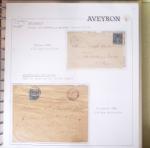 AVEYRON : Collection de lettres de l'Aveyron. 69 plis