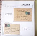 AVEYRON : Collection de lettres de l'Aveyron. 69 plis