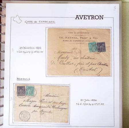 AVEYRON : Collection de lettres de l'Aveyron. 69 plis