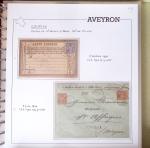 AVEYRON : Collection de lettres de l'Aveyron. 69 plis