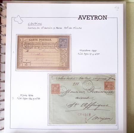 AVEYRON : Collection de lettres de l'Aveyron. 69 plis