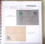 AVEYRON : Collection de lettres de l'Aveyron. 69 plis