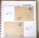 AVEYRON : Collection de lettres de l'Aveyron. 69 plis