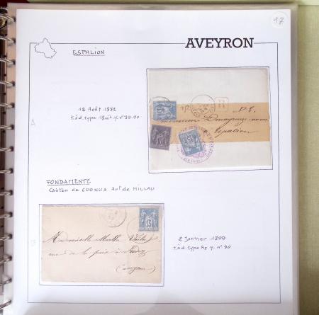 AVEYRON : Collection de lettres de l'Aveyron. 69 plis