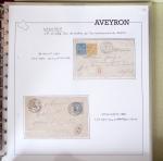 AVEYRON : Collection de lettres de l'Aveyron. 69 plis