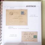 AVEYRON : Collection de lettres de l'Aveyron. 69 plis