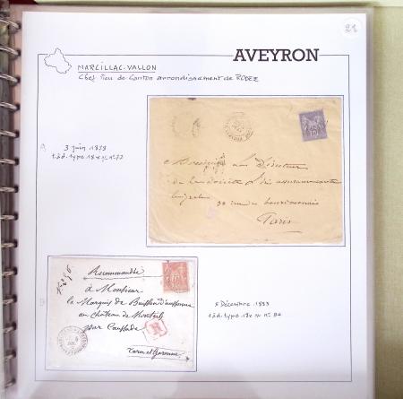 AVEYRON : Collection de lettres de l'Aveyron. 69 plis
