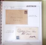 AVEYRON : Collection de lettres de l'Aveyron. 69 plis