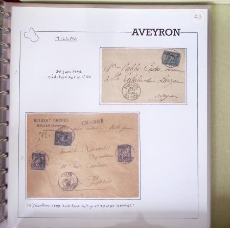 AVEYRON : Collection de lettres de l'Aveyron. 69 plis