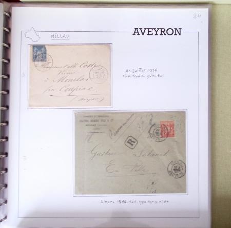AVEYRON : Collection de lettres de l'Aveyron. 69 plis