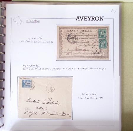 AVEYRON : Collection de lettres de l'Aveyron. 69 plis