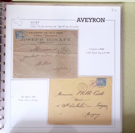 AVEYRON : Collection de lettres de l'Aveyron. 69 plis