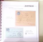 AVEYRON : Collection de lettres de l'Aveyron. 69 plis