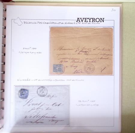 AVEYRON : Collection de lettres de l'Aveyron. 69 plis
