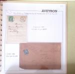 AVEYRON : Collection de lettres de l'Aveyron. 69 plis
