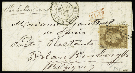 LE GARIBALDI n°30 30c Brun, obl. étoile avec CàD