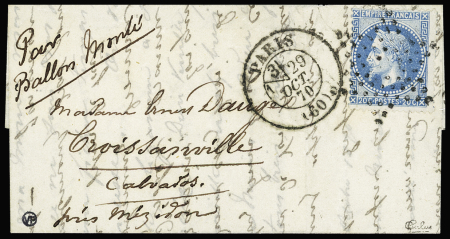 LE FULTON n°29 20c bleu, obl. étoile évidée avec