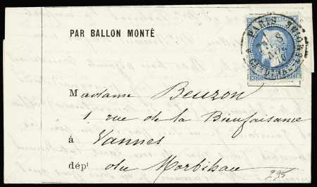 LE DAGUERRE n°29 20c bleu, obl. CàD T17 Paris/rue