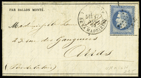 LE GENERAL UHRICH n°29 20c bleu, obl. étoile plus