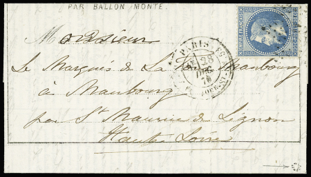 LE BAYARD  n°37 20c bleu, obl. étoile 20 et CàD