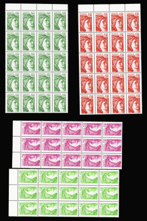 N°1965b/1979b Sabine, la série de 15 valeurs sans