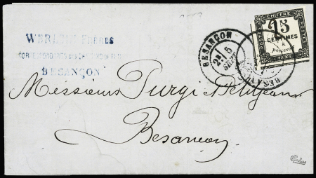 N°4A Surcharge manuscrite "2" pour faire 25c sur 15c