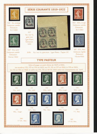 1849-1944, Collection de France très joliment montée