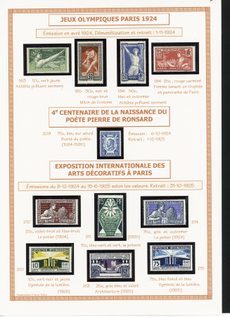 1849-1944, Collection de France très joliment montée