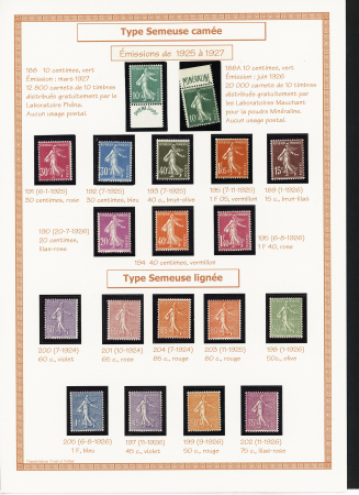 1849-1944, Collection de France très joliment montée