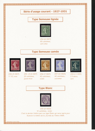 1849-1944, Collection de France très joliment montée