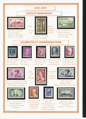 1849-1944, Collection de France très joliment montée