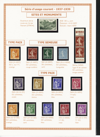 1849-1944, Collection de France très joliment montée