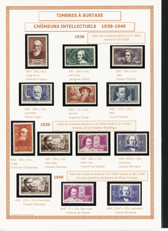 1849-1944, Collection de France très joliment montée