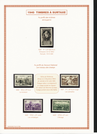 1849-1944, Collection de France très joliment montée