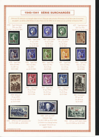 1849-1944, Collection de France très joliment montée