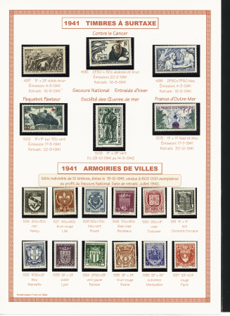 1849-1944, Collection de France très joliment montée
