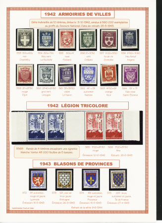 1849-1944, Collection de France très joliment montée